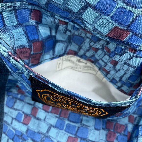 Unbranded Blazer Men 40 Blue Red Golden Emblem Tweed 60 70s Sport Jacket USA VTG - Picture 13 of 14